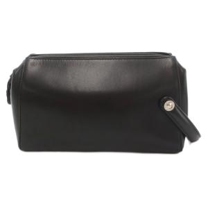 CASTELBAJAC コングル セカンドバッグ クラッチバッグ 黒 ブラック 型押しロゴ /UO GY18