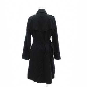 BURBERRY LONDON トレンチコート 38 裏地ノバチェック エポレット ミドル ハーフ丈 紺 ダークネイビー /AE GY18