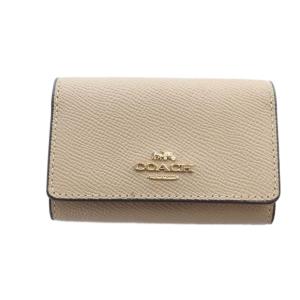 キーケース キーリング PVC ロゴ 5連 ベージュ GY11 /MQ