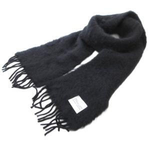 マフラー モヘア ウール ブラック