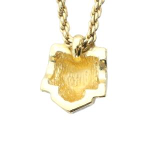 Christian Dior ネックレス アクセサリー ペンダント ラインストーン ロゴ 刻印 ゴールド色 GY18 /MQ OH