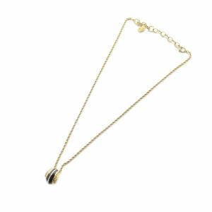 Christian Dior ネックレス アクセサリー ペンダント ラインストーン ロゴ 刻印 ゴールド色 GY18 /MQ OH