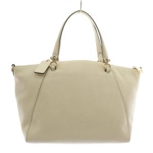 COACH ハンドバッグ レザー ロゴ ゴールド金具 白 ホワイト 79997 /XZ GY18