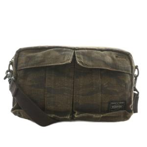 吉田カバン 70周年記念モデル LOVE&PEACE ショルダーバッグ キャンバス 迷彩柄 カモフラ 総柄