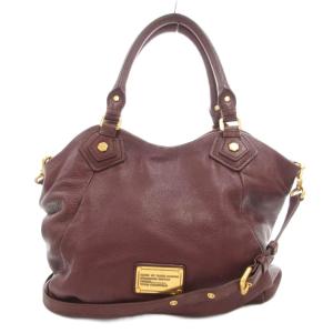 ハンドバッグ ショルダー 2WAY 斜め掛け ロゴ レザー ボルドー /GV GY18