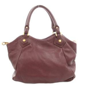 MARC by MARC JACOBS ハンドバッグ ショルダー 2WAY 斜め掛け ロゴ レザー ボルドー /GV GY18