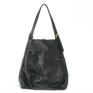 Kitamura 2 ショルダーバッグ 肩掛け レザー 革 ロゴ ポーチ付き 紺 ネイビー /AO3 GY18