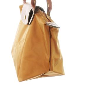 Longchamp ル プリアージュ ハンドバッグ ナイロン レザー 革 ロゴ型押し S 茶 ブラウン /CK9 GY18