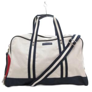 シグネチャーポニーゴルフダッフルバッグ ボストン ショルダー 2WAY 斜め掛け ポニー刺繍 白 ホワイト