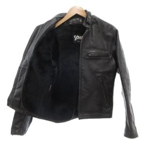 Schott ライダース レザージャケット 36 ブラック
