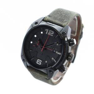 DIESEL DZ-4373 腕時計 ウォッチ クォーツ クロノグラフ カレンダー付き 黒文字盤 ロゴ 黒 ブラック