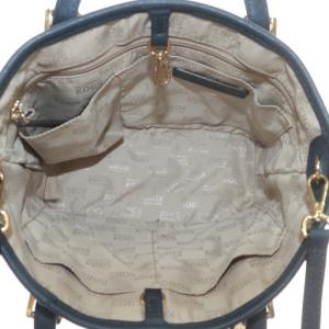 MICHAEL KORS ハンドバッグ ショルダー 2WAY レザー ロゴ ゴールド金具 紺 ネイビー 35T8GTVT0L /XZ