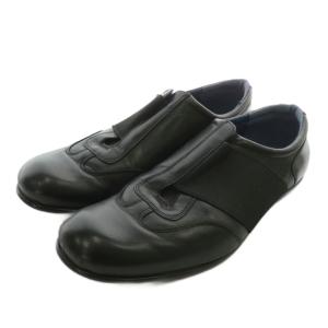 ビジネスシューズ スリッポン レザー ラウンドトゥ 黒 ブラック /XZ GY18