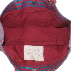 Vivienne Westwood ハンドバッグ ボーダー レッド ブルー