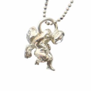 ネックレス アクセサリー ラインストーン 天使 エンジェル Silver925 シルバー色 GY11 /MQ