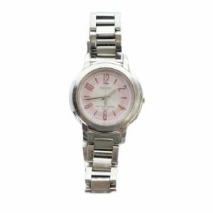 SEIKO ジャンク品 LUKIA 3B21-0AT0 腕時計 ウォッチ ソーラー ピンク文字盤 ロゴ シルバー色