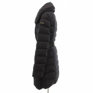 TATRAS AGOGNA アゴーニャ ダウンコート ナイロン ショールカラー ベルト付き ロング丈 2 黒 ブラック