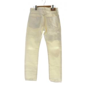 HYSTERIC GLAMOUR デニムパンツ ジーンズ ダメージ加工 ジップフライ ロゴ W30 白 ホワイト GY18 /MQ