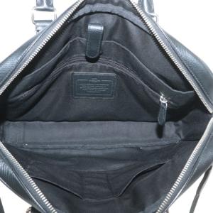 COACH ビジネスバッグ ブリーフケース ショルダー 2WAY レザー ロゴ 黒 ブラック /XZ GY18