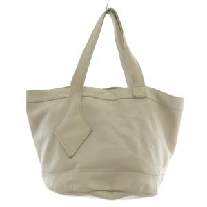 トートバッグ レザー グレー