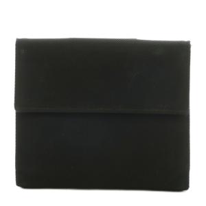 BVLGARI クラシコ 財布 二つ折り ナイロン Wホック ロゴ 黒 ブラック /XZ OH GY11