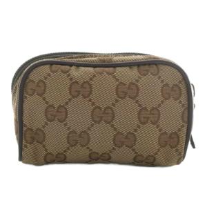 ポーチ 小物入れ ミニ キャンバス GG柄 総柄 茶色 ブラウン 138047 1669 /XZ OH