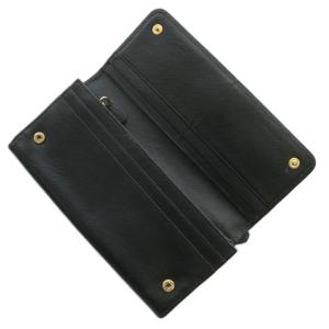 PRADA サフィアーノ 長財布 二つ折り レザー ゴールド金具 黒 ブラック /XZ OH GY11