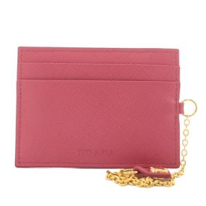 サフィアーノ カードケース パスケース 定期入れ レザー チェーン ピンク /XZ OH GY11