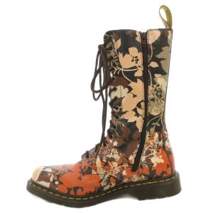 Dr.Martens FALL FLORAL TALL 14 EYE POINTED TOE CERY ロングブーツ サイドジップ