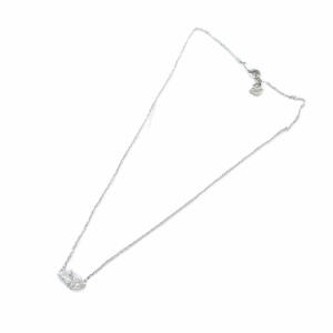 SWAROVSKI ネックレス アクセサリー ラインストーン ハート シルバー色 GY18 /MQ