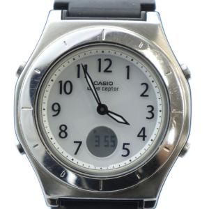 LWA-M145 腕時計 ウォッチ 電波ソーラー カレンダー付き 白文字盤 シルバー色 GY11 /MQ