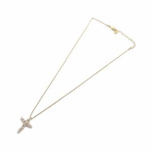 SWAROVSKI ネックレス アクセサリー ストーン 十字架 クロス ロゴ ゴールド色 GY11 /MQ