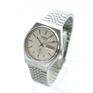 SEIKO 4336-8030 腕時計 ウォッチ クォーツ カレンダー付き ロゴ シルバー色 GY11 /MQ
