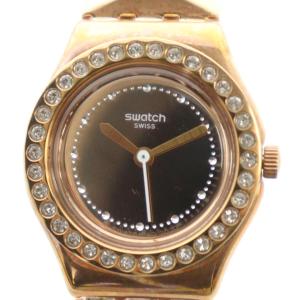 腕時計 ウォッチ クォーツ ラウンド ラインストーン ロゴ ゴールド色 GY11 /MQ