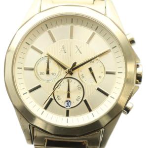 AX2602 腕時計 ウォッチ クォーツ クロノグラフ カレンダー付き ロゴ ゴールド色 GY11 /MQ