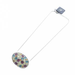 SWAROVSKI ネックレス タグ付き アクセサリー ペンダント ロゴ シルバー色 GY11 /MQ
