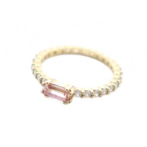 指輪 アクセサリー リング ラインストーン ロゴ 52 10号 ゴールド色 GY18 /MQ