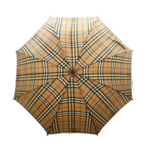 雨傘 ノバチェック ブラウン