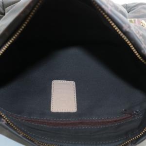 russet ショルダーバッグ ナイロン ロゴ 総柄 グレー /XZ GY13