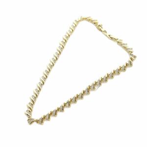 ネックレス アクセサリー ラインストーン ゴールドカラー 金色 GY18 /MQ