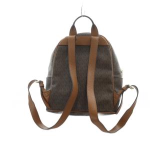 MICHAEL KORS リュックサック デイバッグ バックパック ロゴ PVC 茶 ブラウン GY18 /MQ
