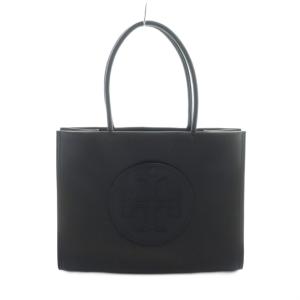 トートバッグ ハンド レザー ロゴ 黒 ブラック GY18 /MQ