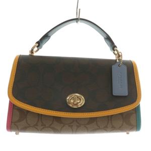 Tilly Satchel 23 In Colorblock Signature Canvas ハンドバッグ