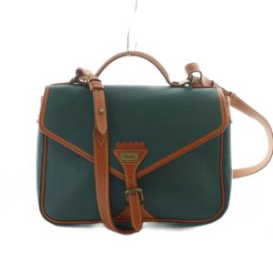 ショルダーバッグ ハンド 2WAY ロゴ PVC 緑 グリーン GY18 /MQ