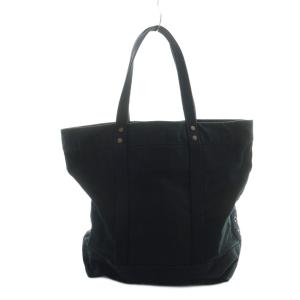 POLO RALPH LAUREN トートバッグ ハンド ロゴ キャンバス ポニー刺繍 黒 ブラック GY11 /MQ