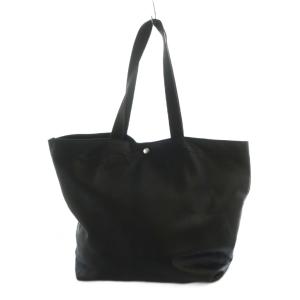 house hold goods トートバッグ ハンド ロゴ レザー 黒 ブラック GY11 /MQ