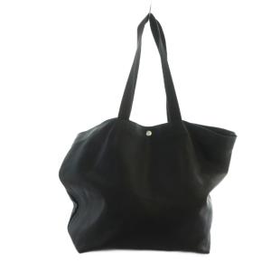 MARGARET HOWELL house hold goods トートバッグ ハンド ロゴ レザー 黒 ブラック GY11 /MQ