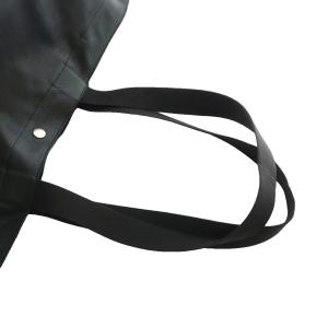 MARGARET HOWELL house hold goods トートバッグ ハンド ロゴ レザー 黒 ブラック GY11 /MQ