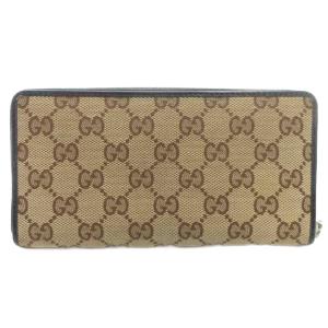 GUCCI 233025 グッチシマ GGキャンバス 長財布 ウォレット 小銭入れあり ラウンドファスナー インターロッキングG