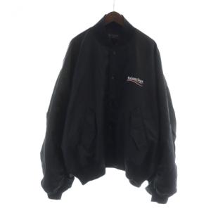 BALENCIAGA パデッド ボンバージャケット POLITICAL CAMPAIGN VARSITY